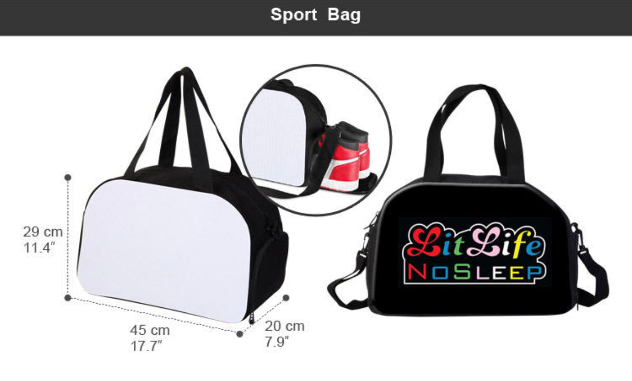 Sublimation sport duffel bag